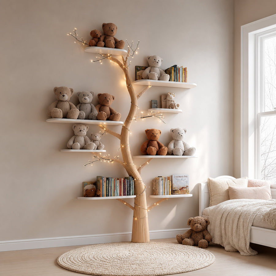 Midcentury Tree Shelf Kids Room Nursery
