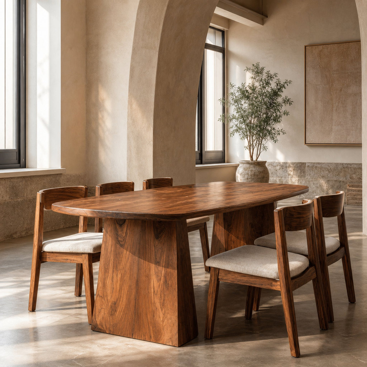 Minimal Architectural Dining Table For Dining Room