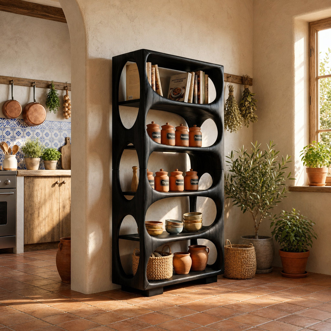 Minimalist Artistic Bookcase Storage Organizer For Bedroom Area - product view 4