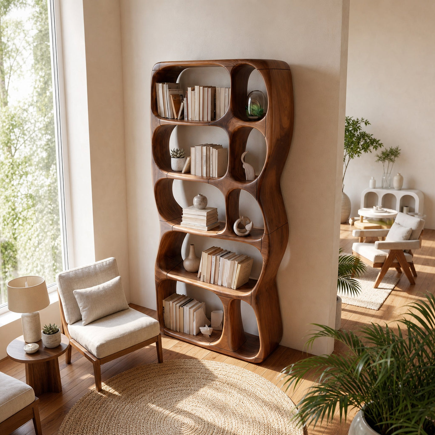 Minimalist Decorative Bookcase Storage Organizer For Bedroom Space - product view 2