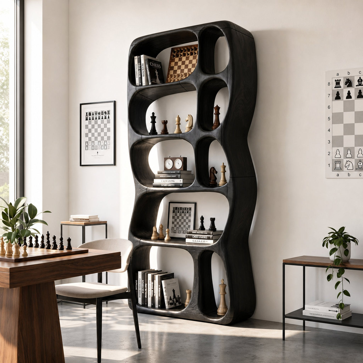 Minimalist Decorative Bookcase Storage Organizer For Bedroom Space - product view 4