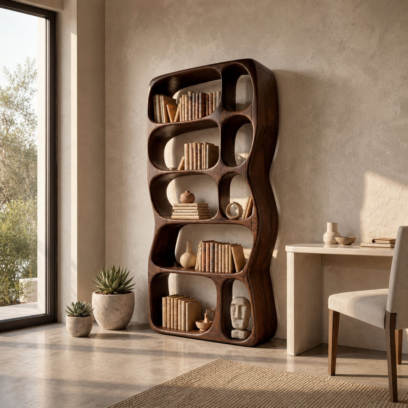 Minimalist Decorative Bookcase Storage Organizer For Bedroom Space - product view 7