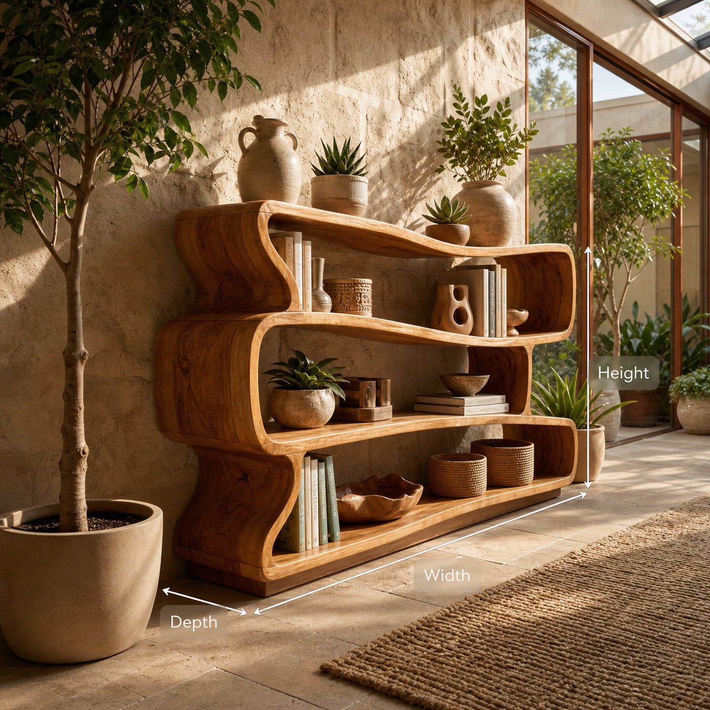Minimalist Decorative Bookshelf Storage Organizer For Living Room - product view 8
