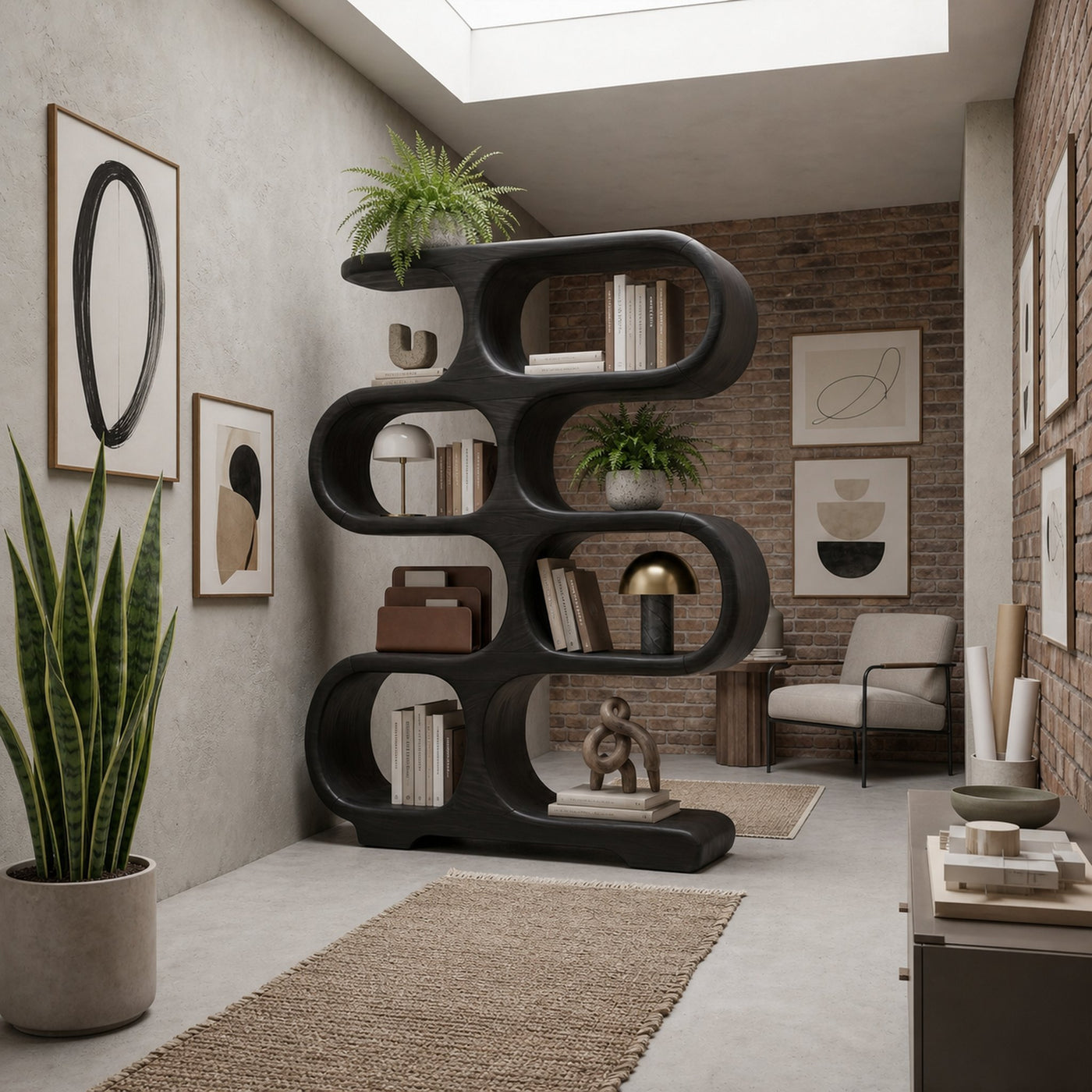 Minimalist Display Bookcase For Reading Corner - product view 7