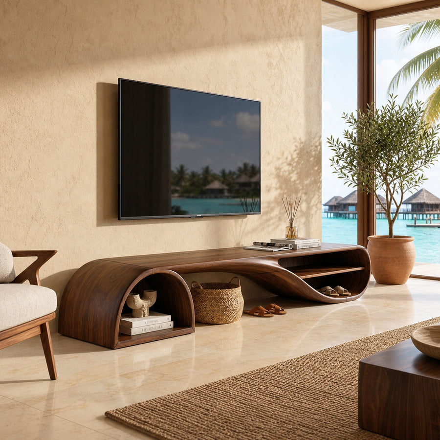 Minimalist Floating TV Stand For Apartment Living Space