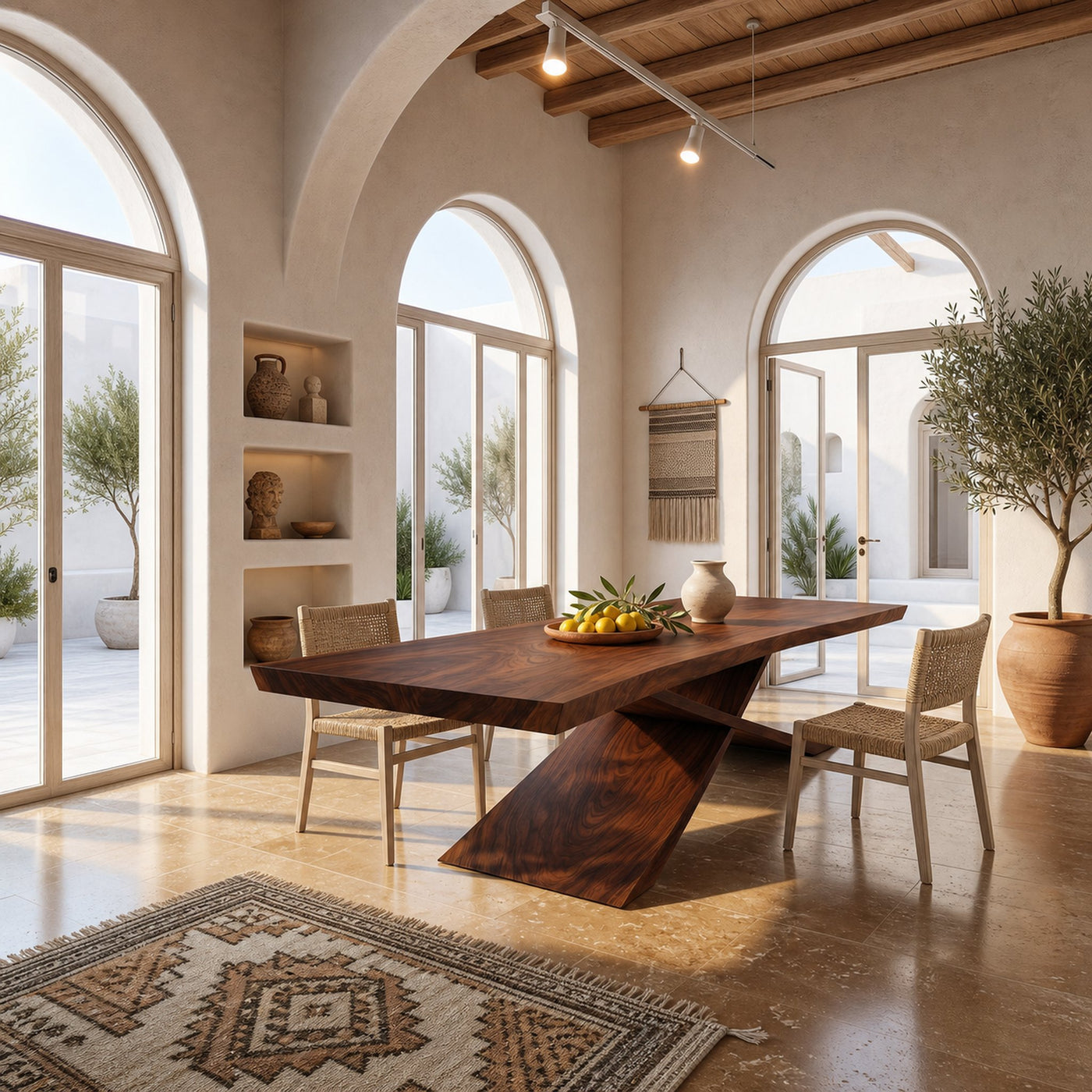 Minimalist Freeform Dining Table For Small Dining Space - product view 7