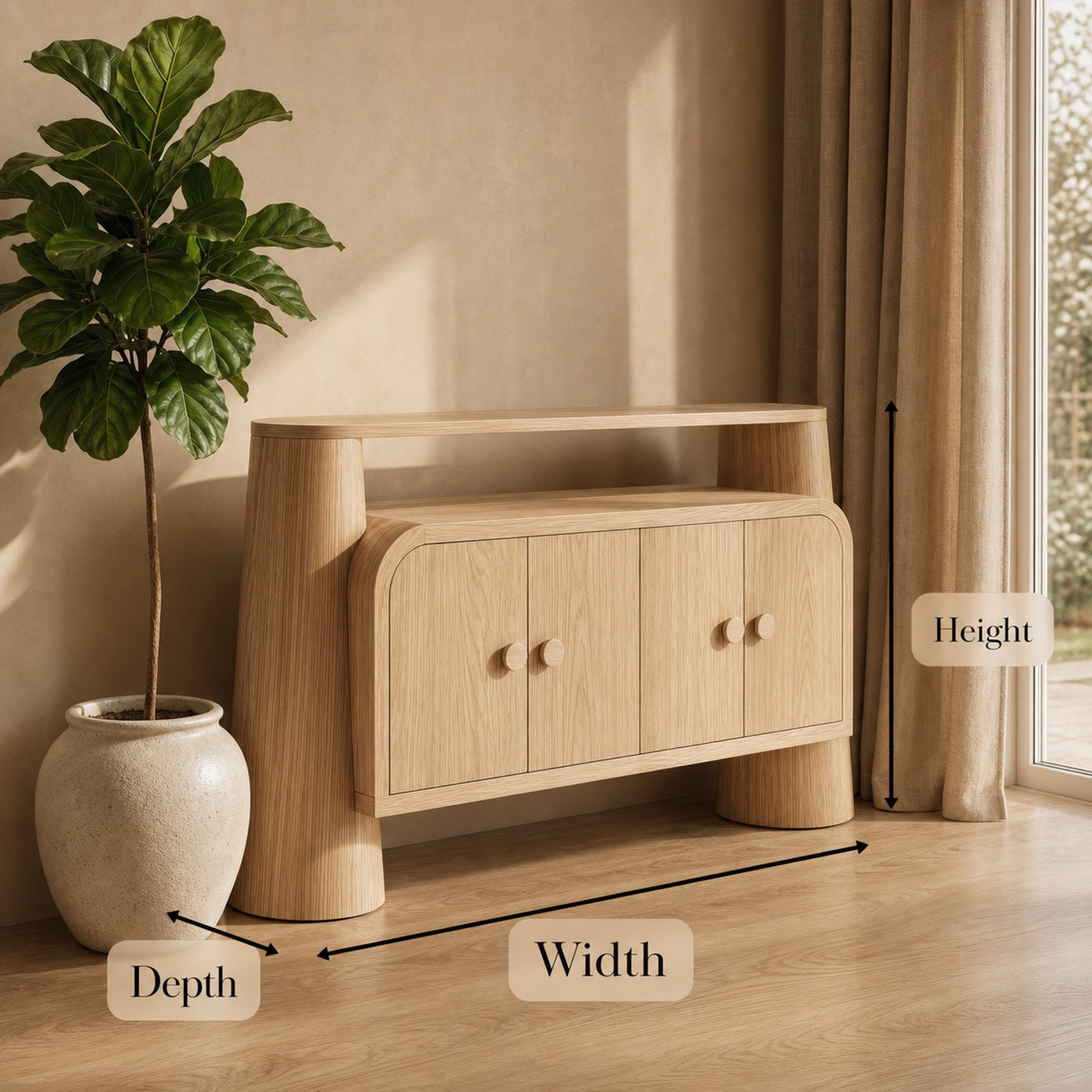 Minimalist Modern Storage Cabinet For Living Room And Bedroom Space - product view 8
