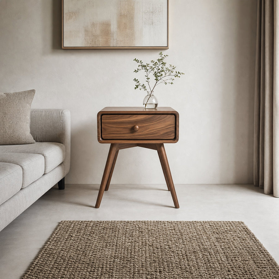 Minimalist Sculptural Side Table Bedroom Or Reading Room