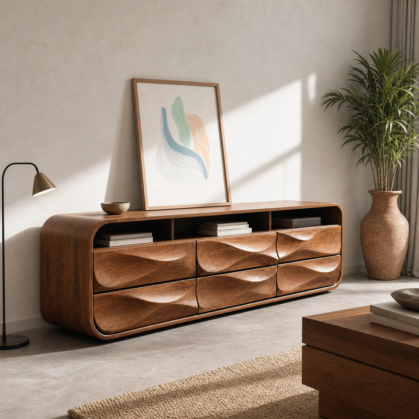 Minimalist Sideboard With Drawers And Storage For Living
