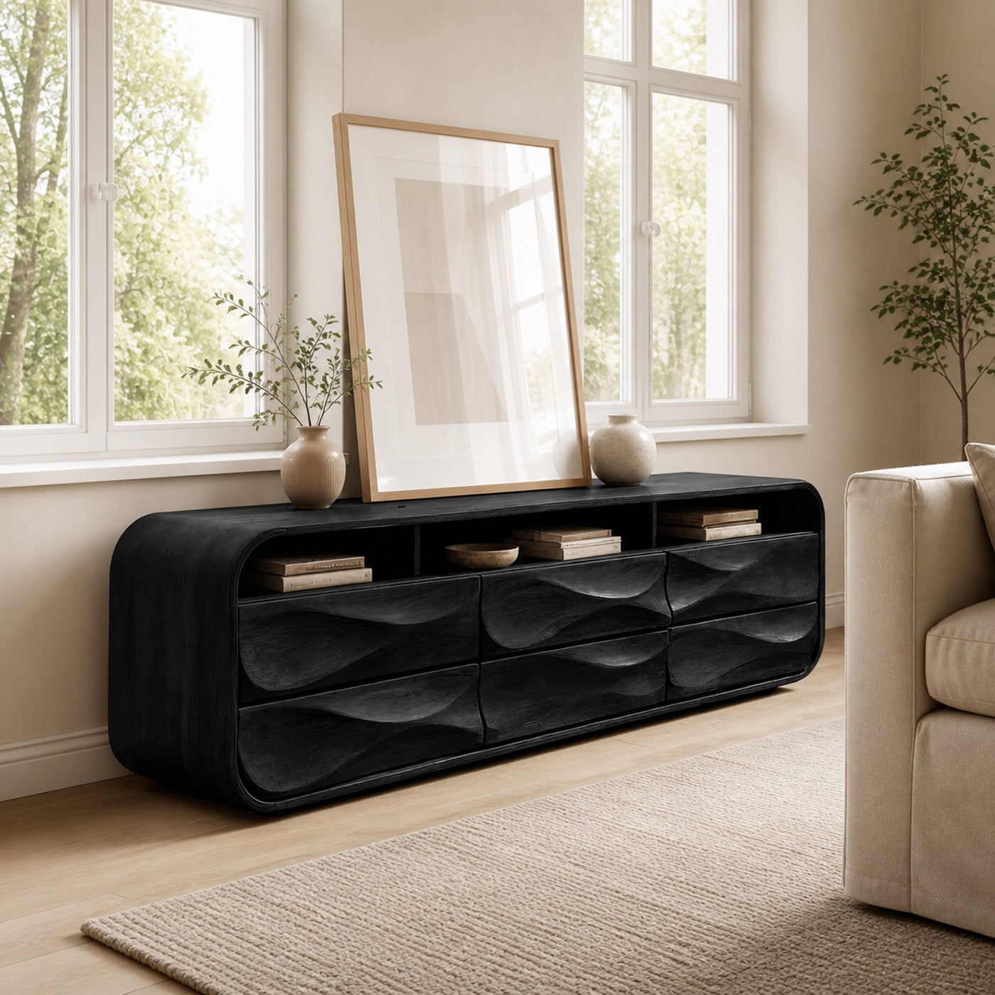Minimalist Sideboard With Drawers And Storage For Living - product view 4