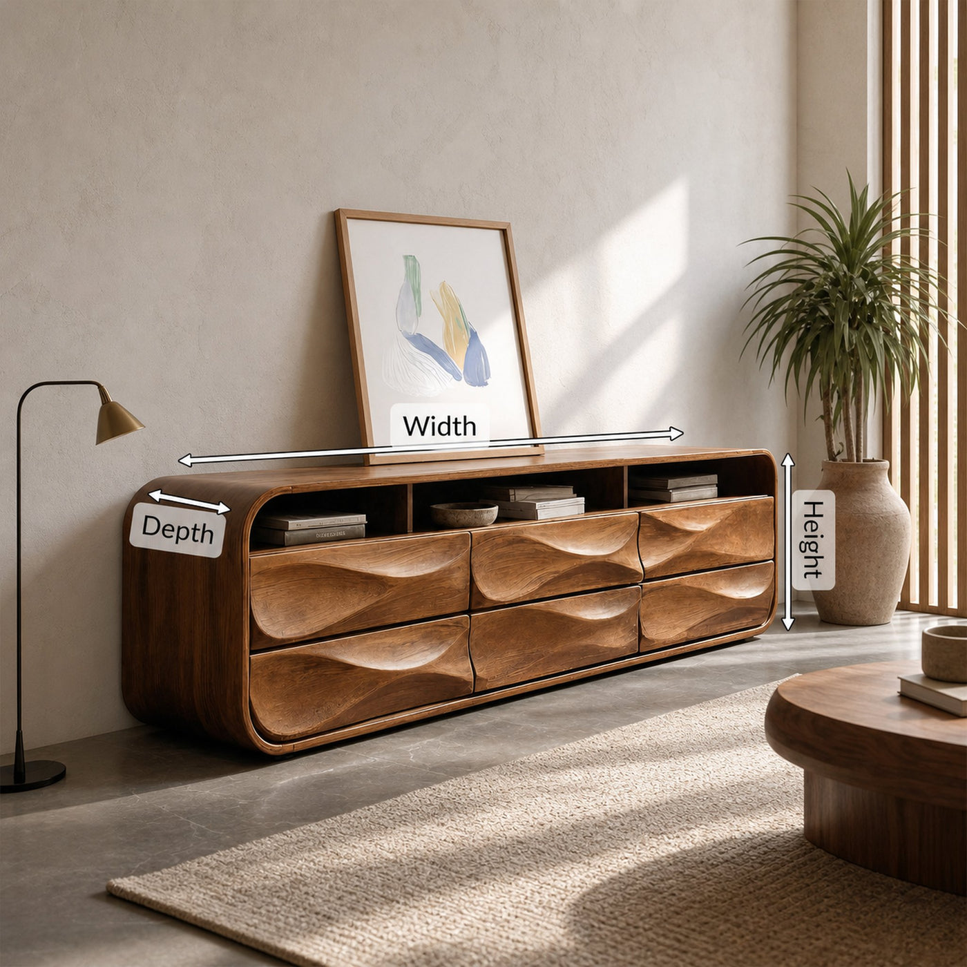 Minimalist Sideboard With Drawers And Storage For Living - product view 8