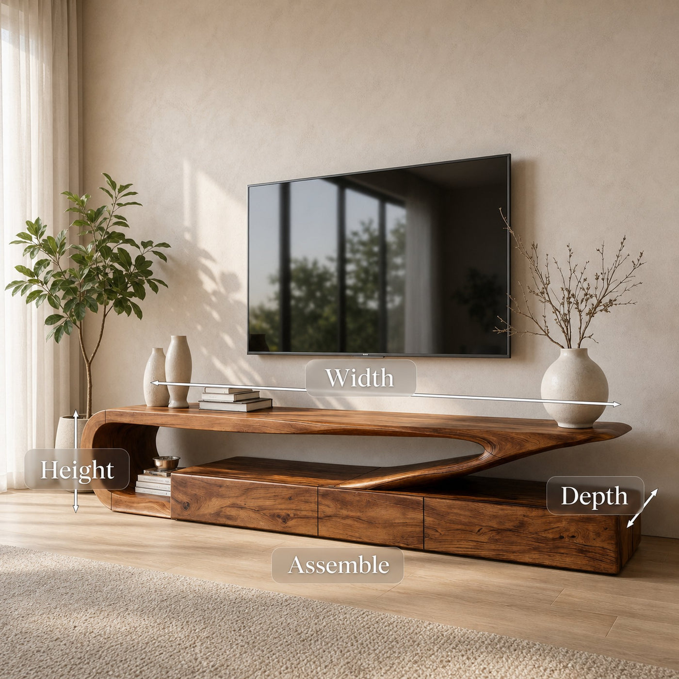 Minimalist TV Console For Living Room - product view 8
