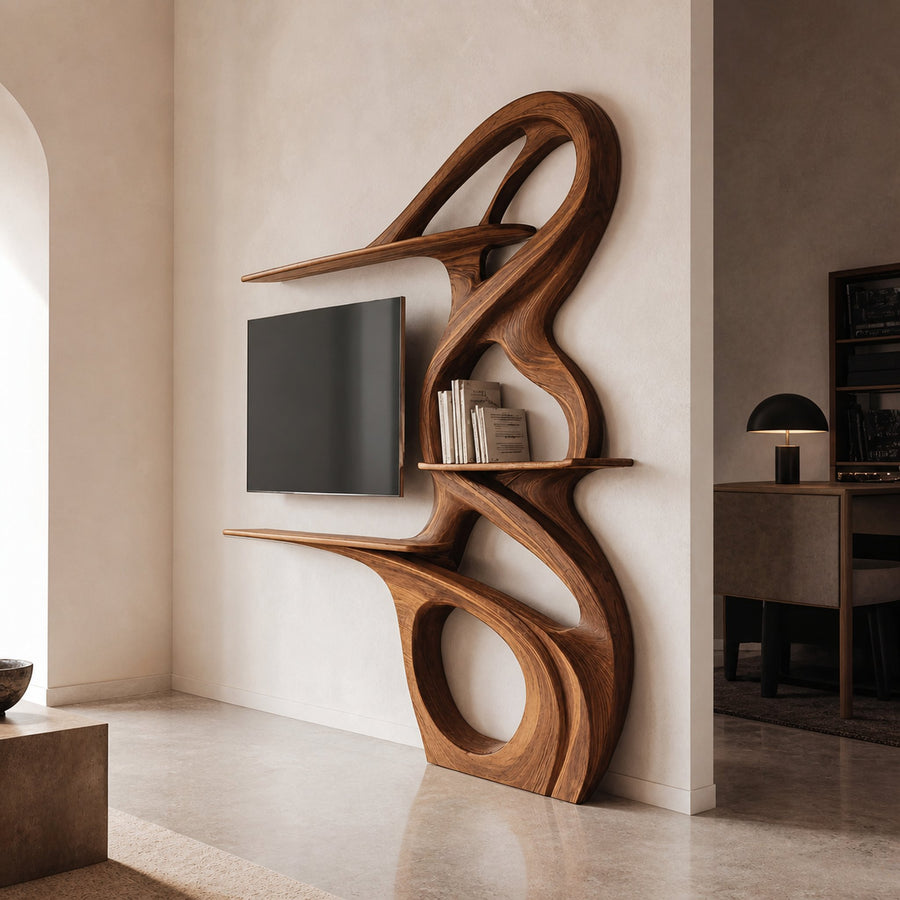 Minimalist TV Shelf Floating For Home Interior