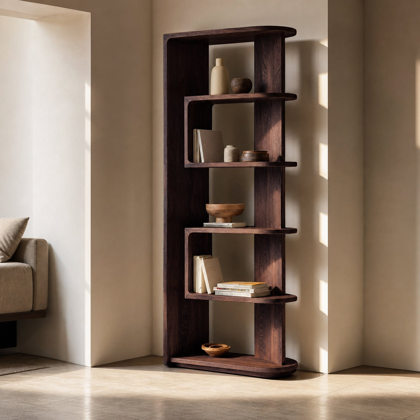 Minimalist Vertical Display Bookshelf For Living Room - product view 7