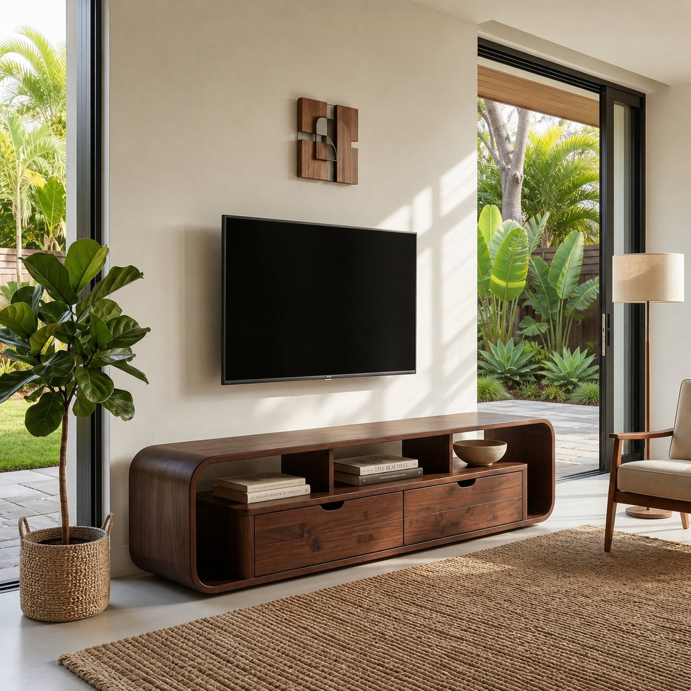 Minimalist Wooden TV Cabinet For Urban Apartment Decor - product view 7
