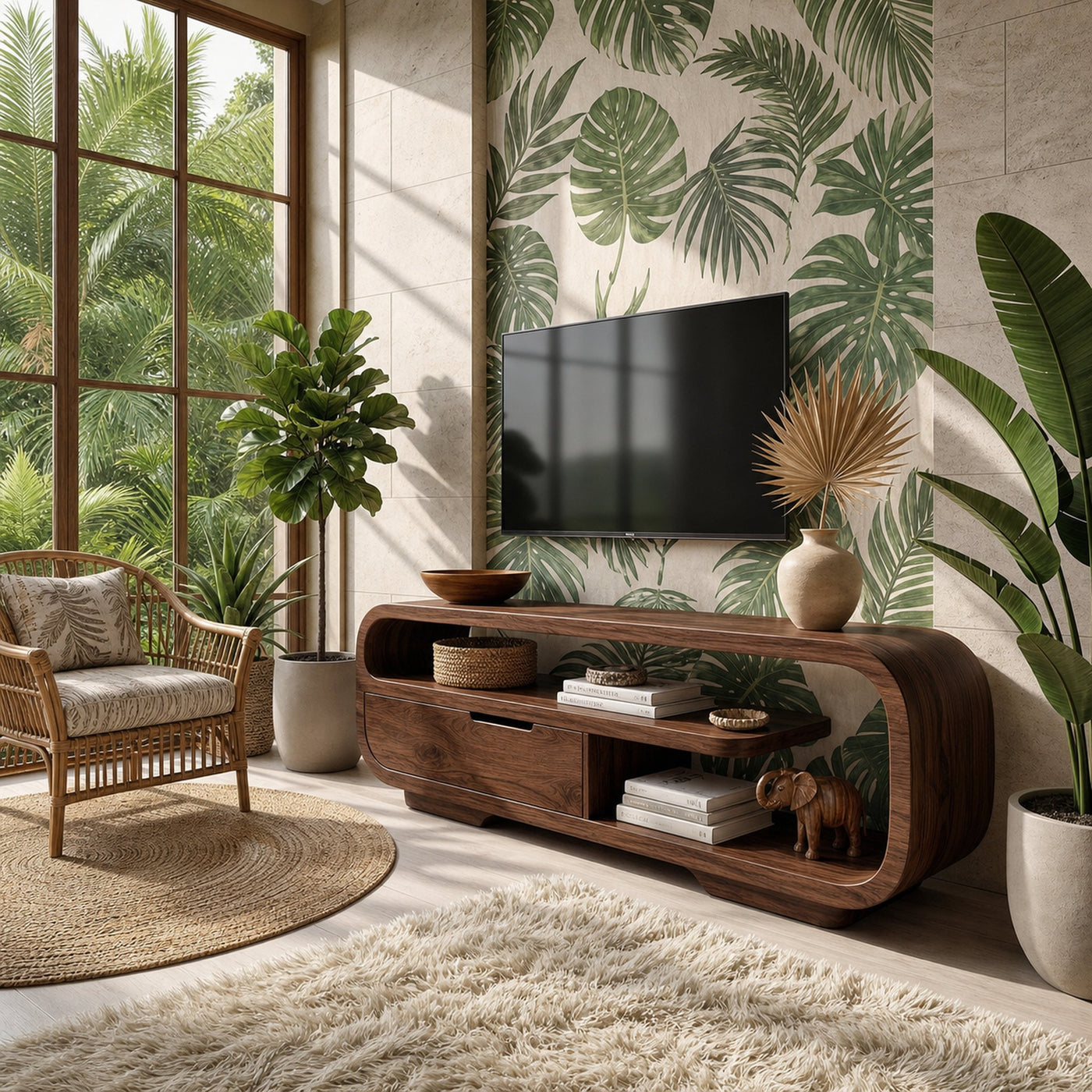 Minimalist Wooden TV Stand Cabinet For Living Room - product view 7
