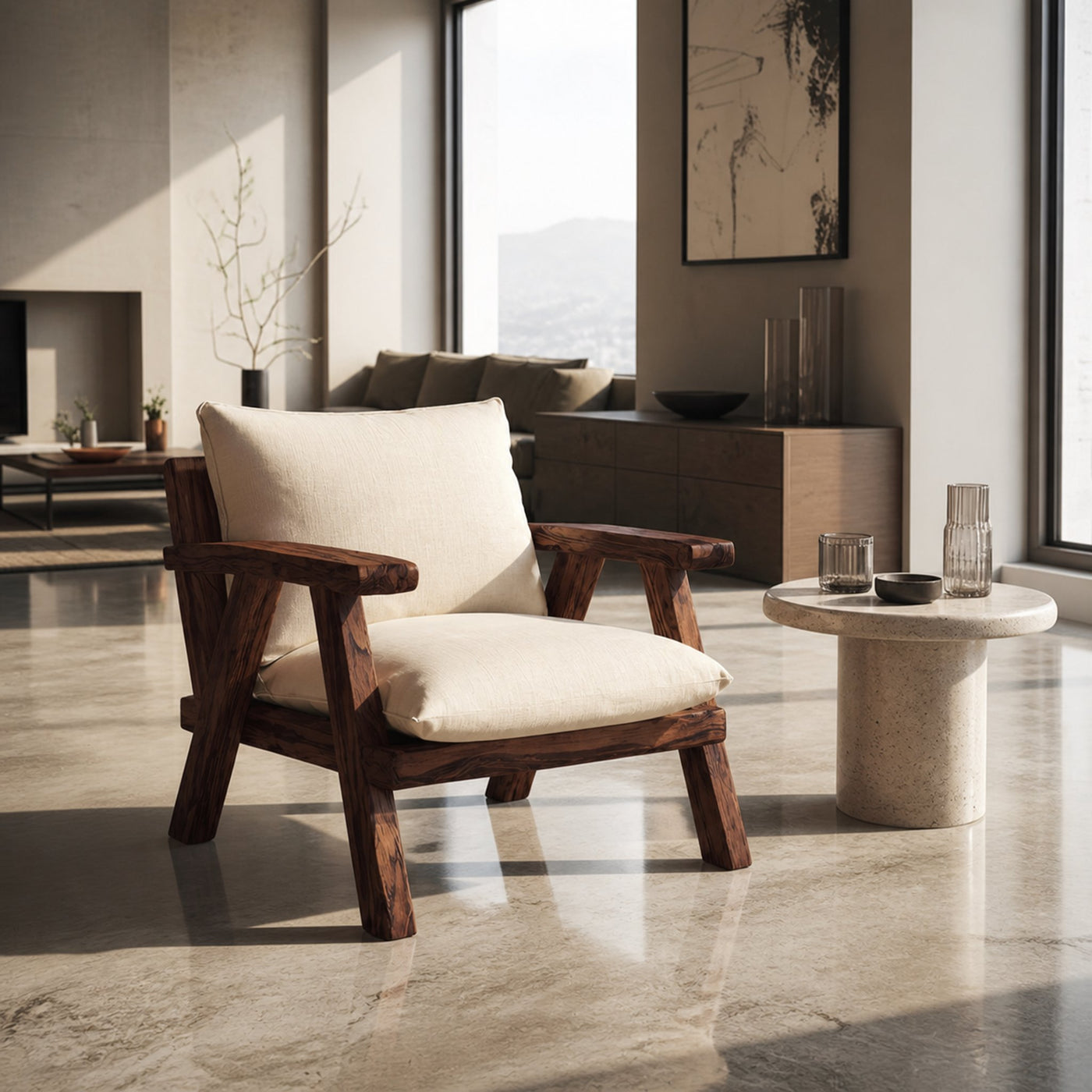 Modern Accent Seating For Living Or Entryway Space - product view 6