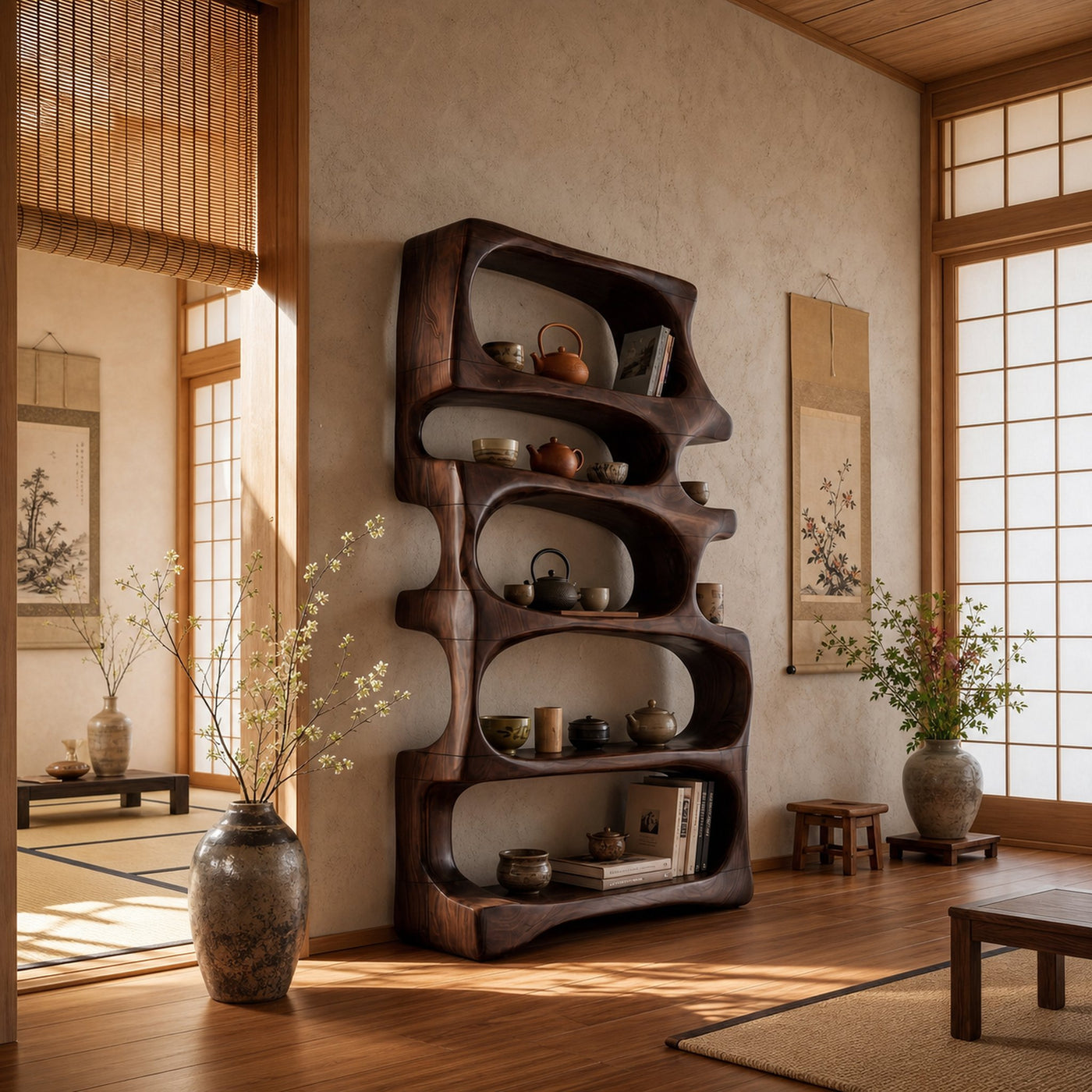 Modern Artistic Bookcase Storage Organizer For Study Room - product view 7