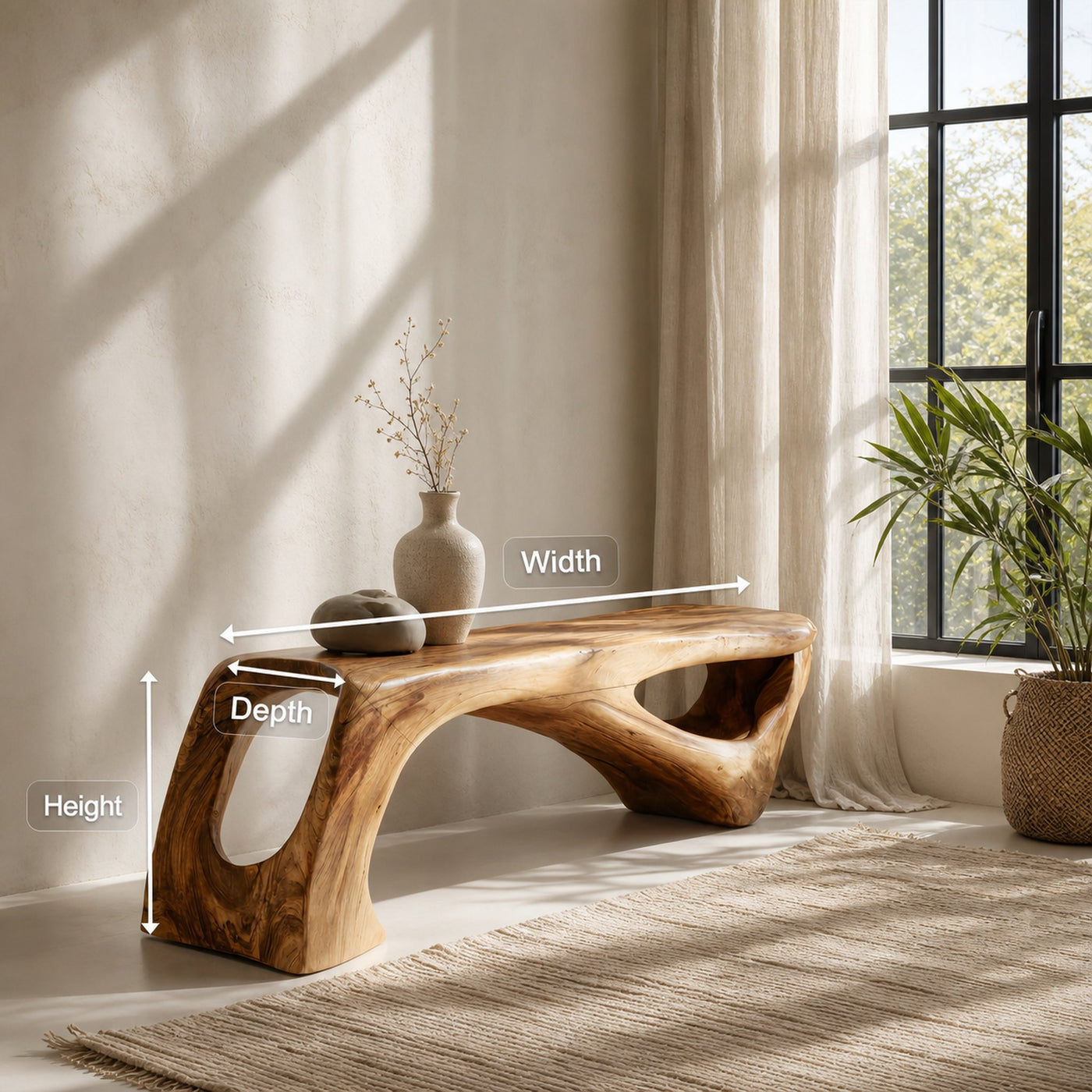 Modern Bench For Entryway Interior - product view 8
