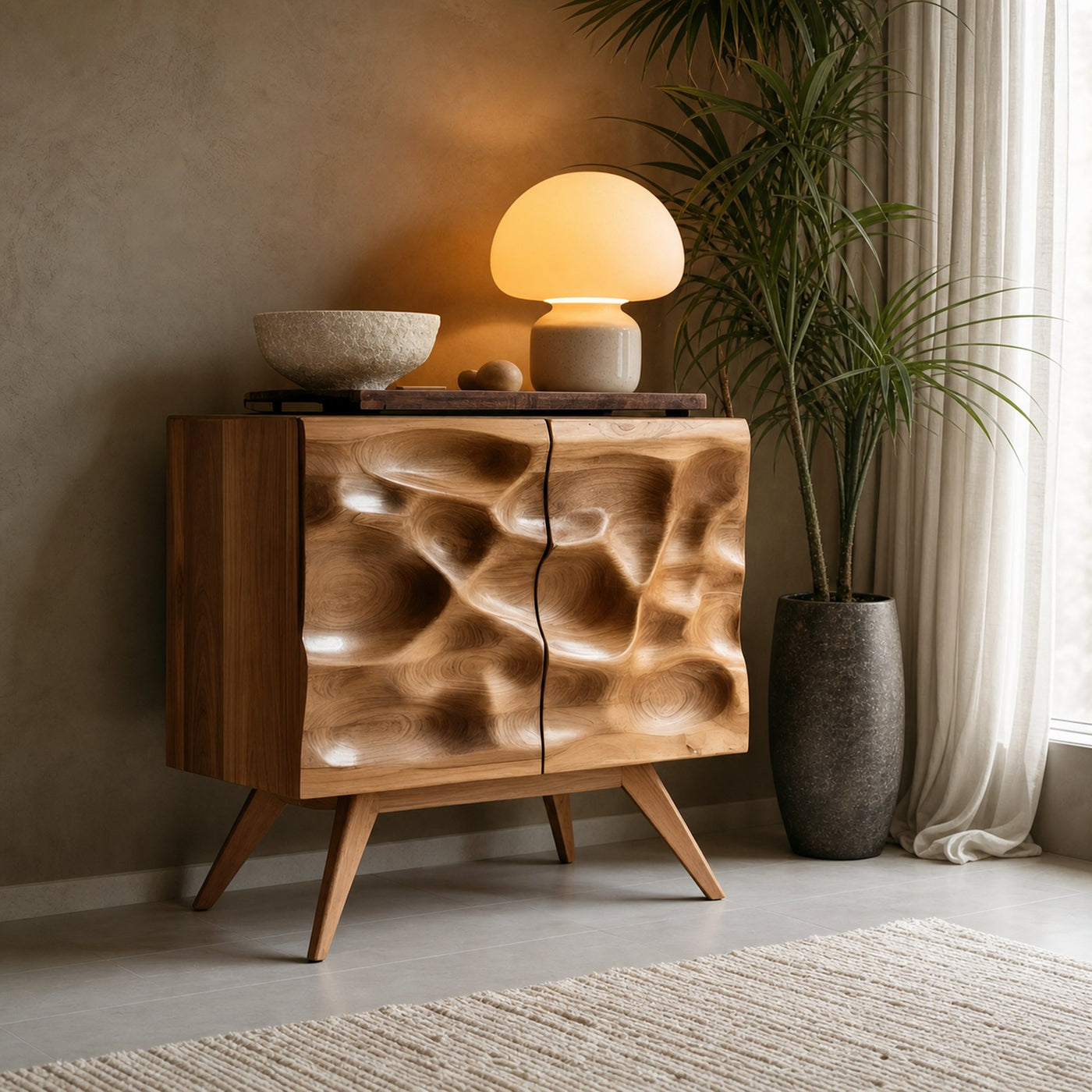 Modern Carved Cabinet For Bedroom Or Living Room - product view 3