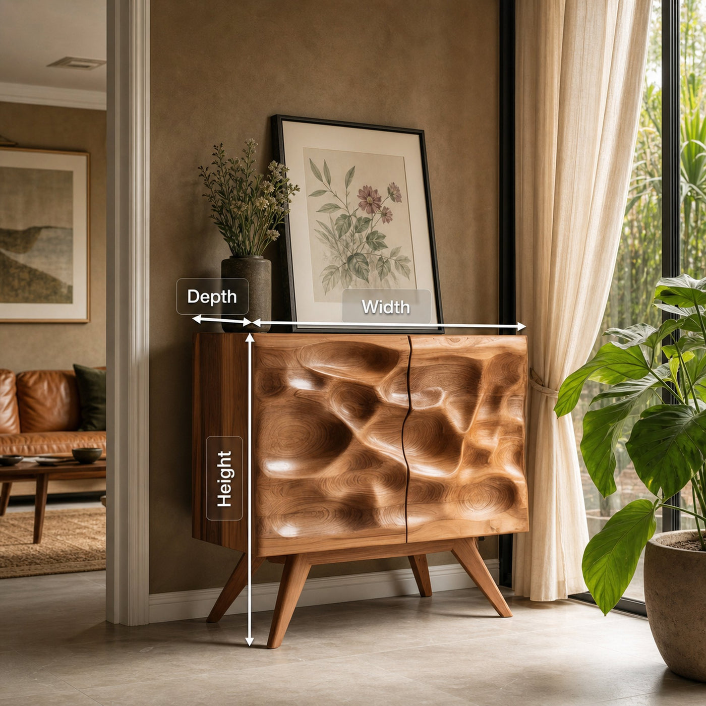 Modern Carved Cabinet For Bedroom Or Living Room - product view 8