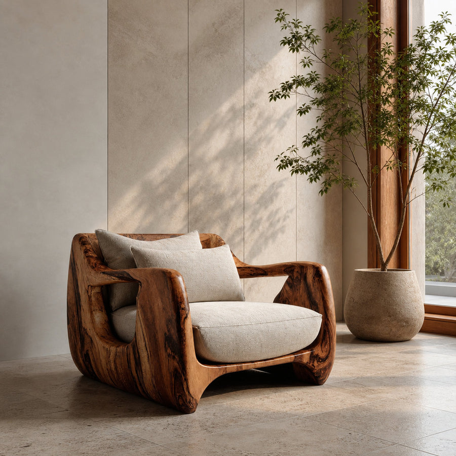 Modern Farmhouse Accent Chair For Living Room