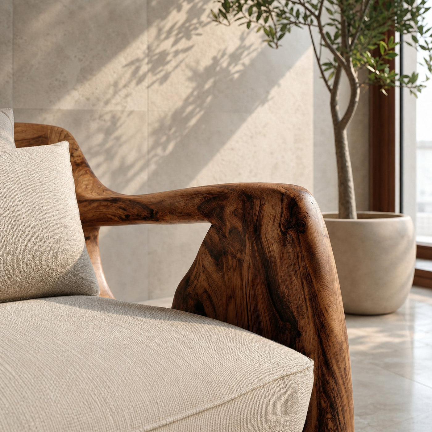 Modern Farmhouse Accent Chair For Living Room - product view 6