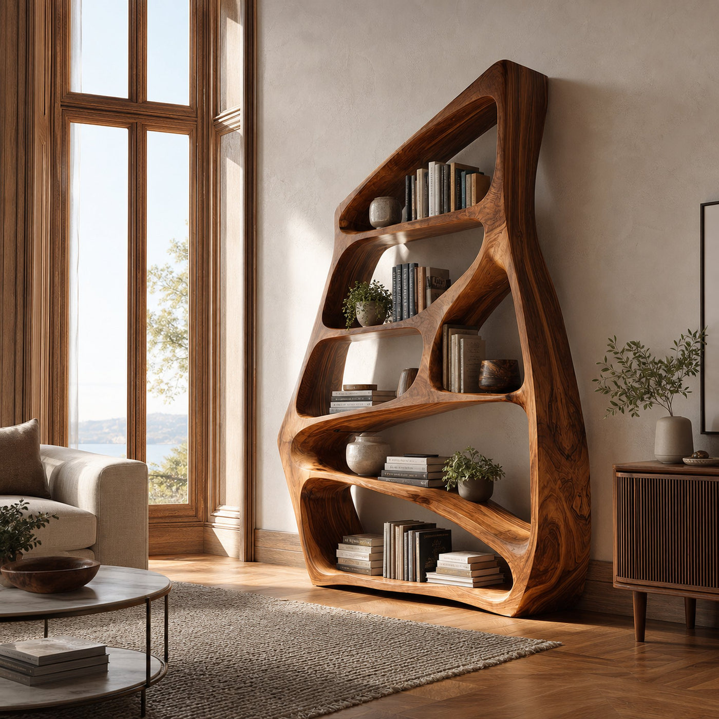 Modern Freeform Bookshelf For Living Room - product view 6