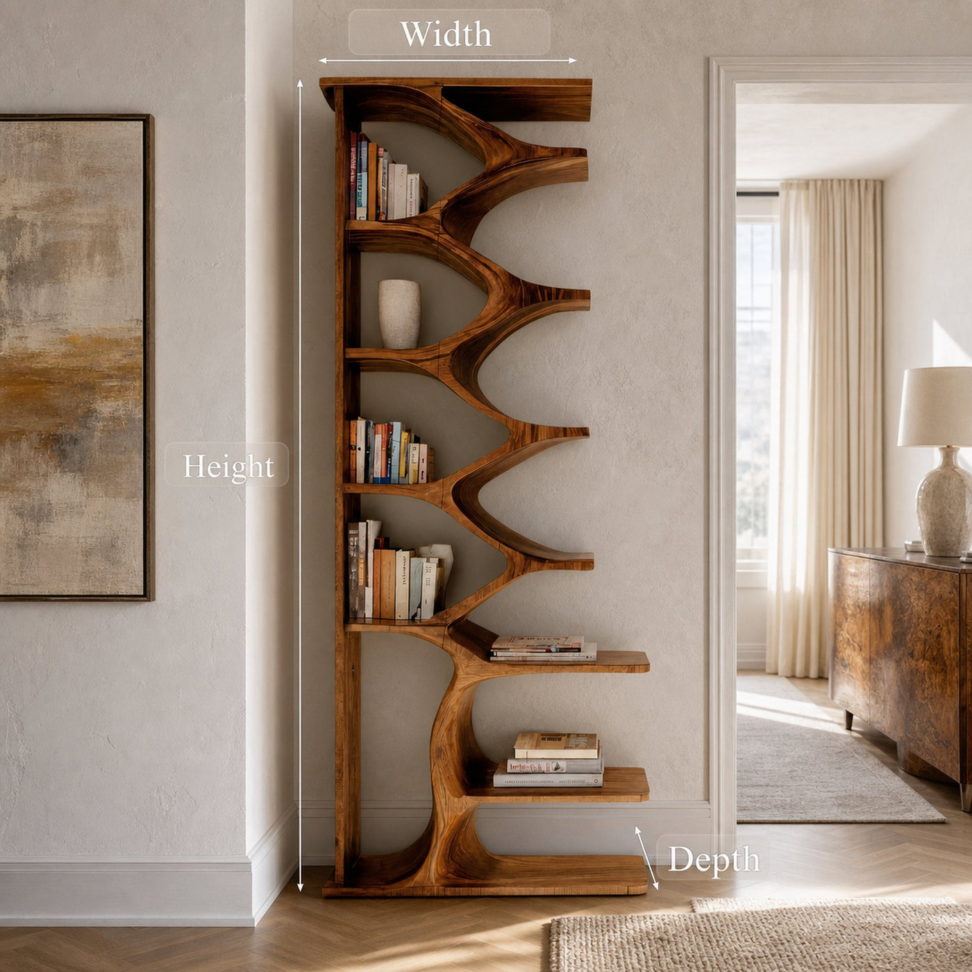 Modern Freestanding Bookshelf For Living Room - product view 6