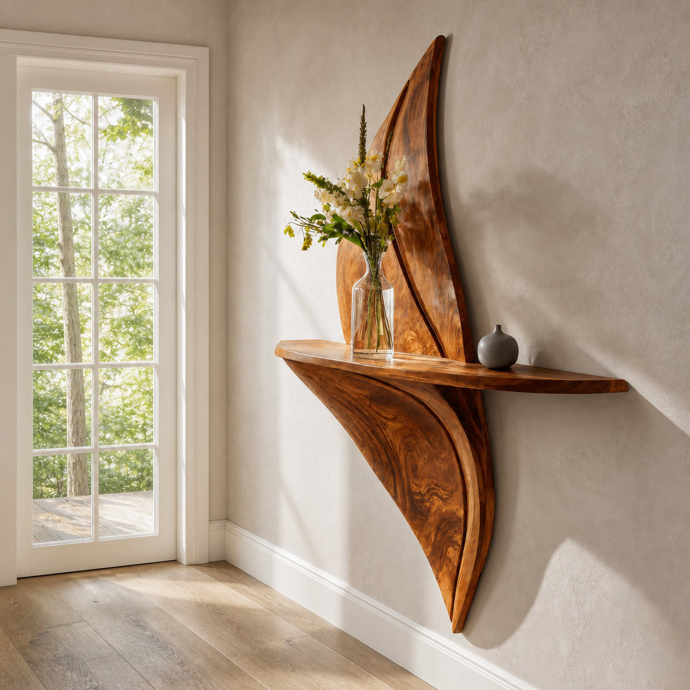 Modern Hallway Accent Shelf For Home Decor