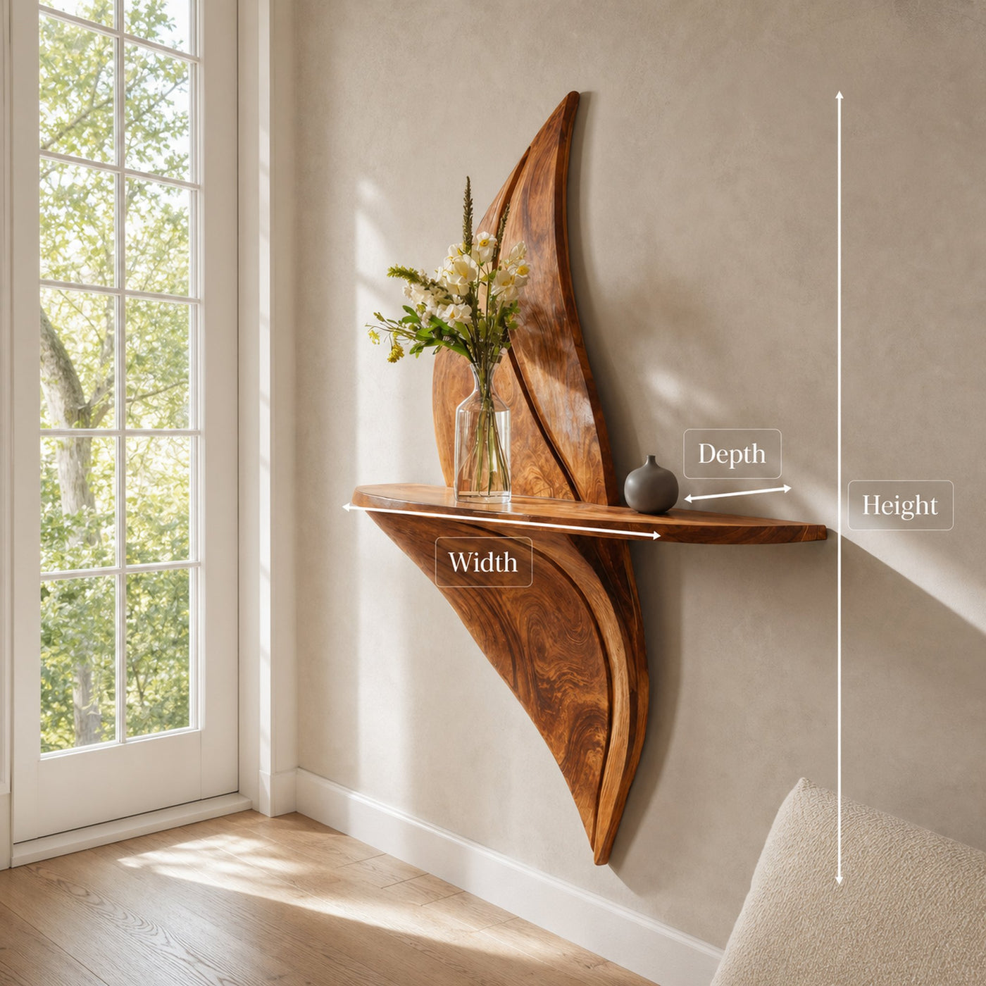 Modern Hallway Accent Shelf For Home Decor - product view 6