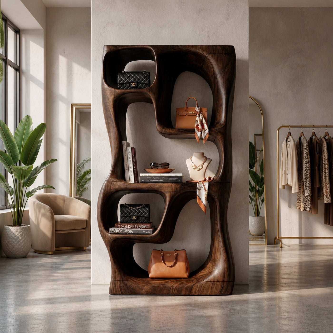 Modern Handcrafted Bookshelf Storage Organizer For Small Apartment - product view 7