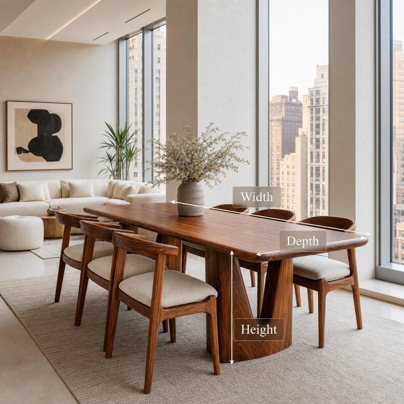 Modern Handcrafted Dining Table For Dining Room - product view 7
