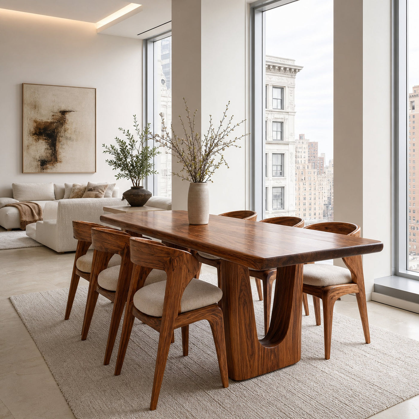 Modern Handcrafted Dining Table For Dining Room Area