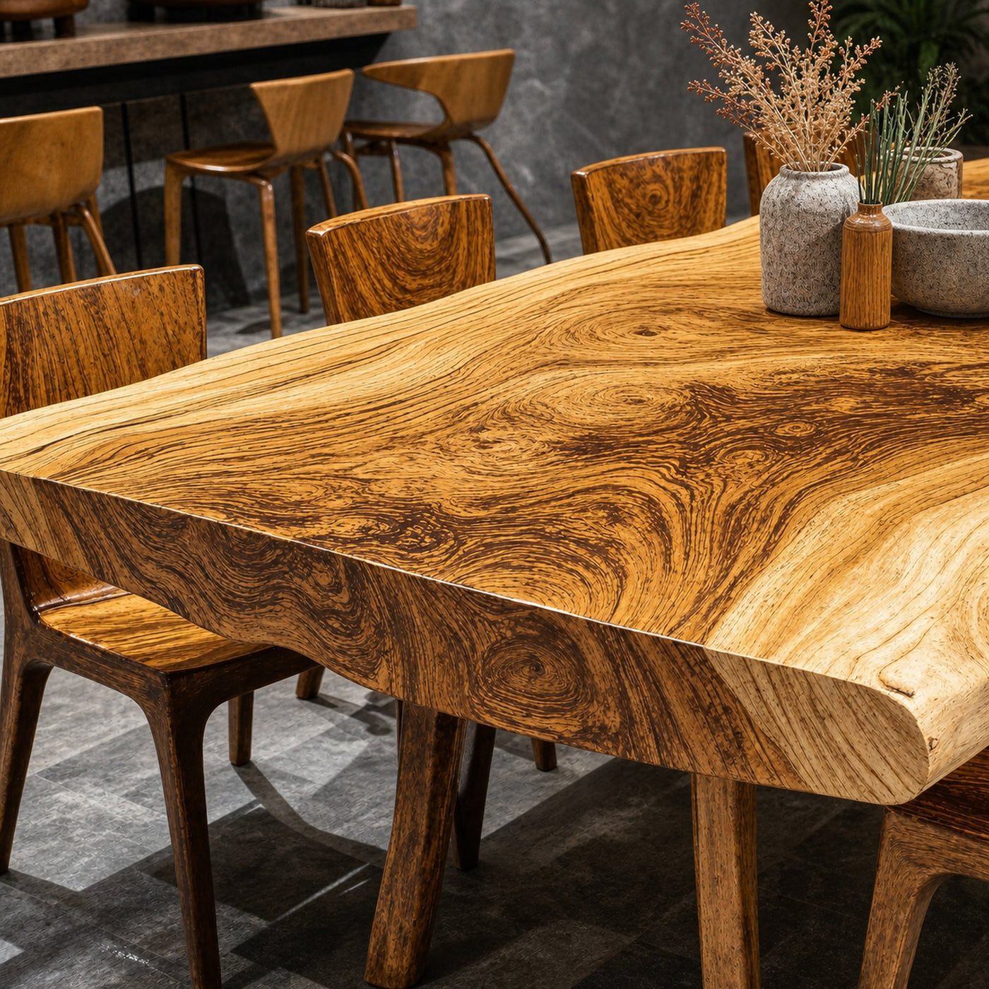 Modern Hardwood Dining Table For Spacious Dining Room - product view 3