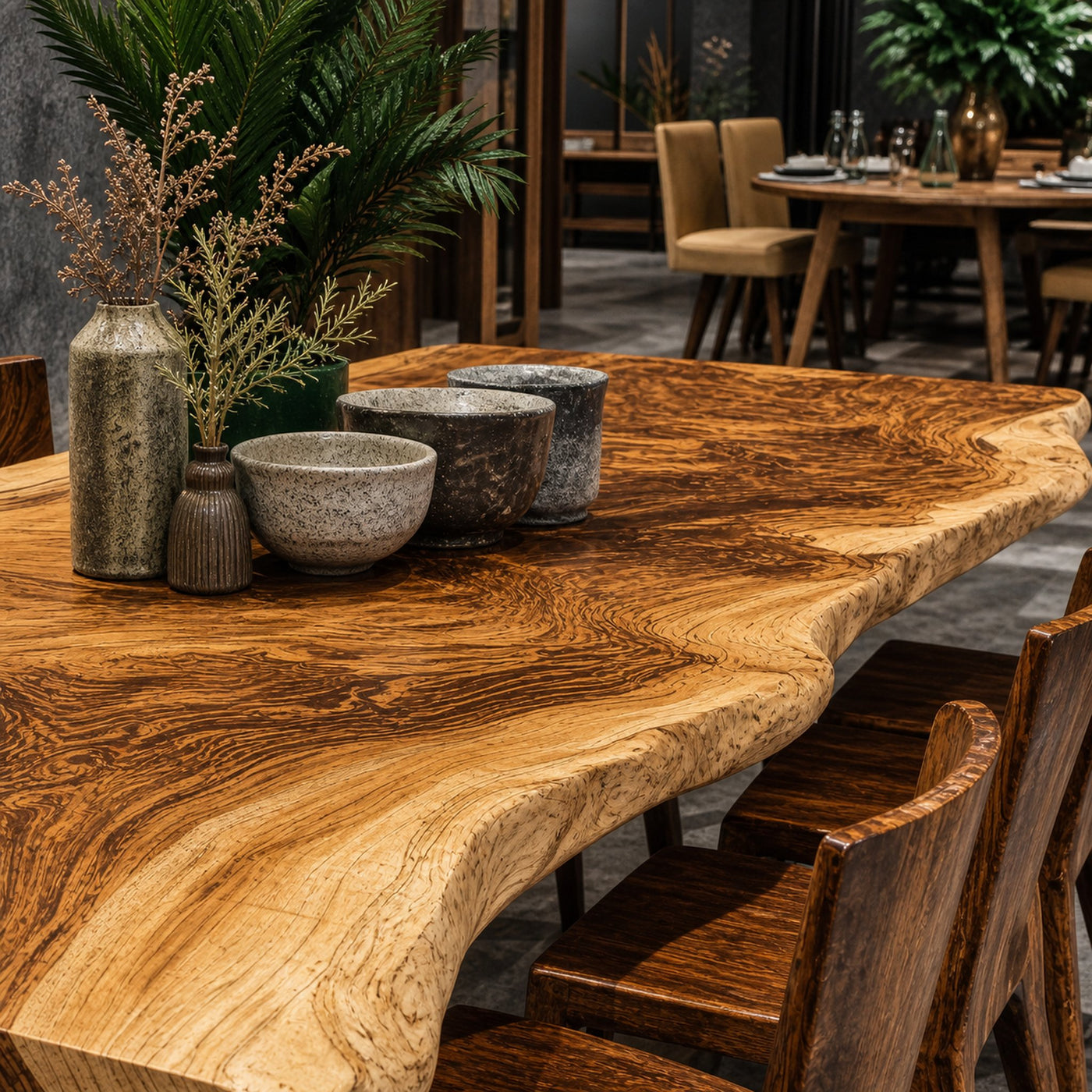 Modern Hardwood Dining Table For Spacious Dining Room - product view 4