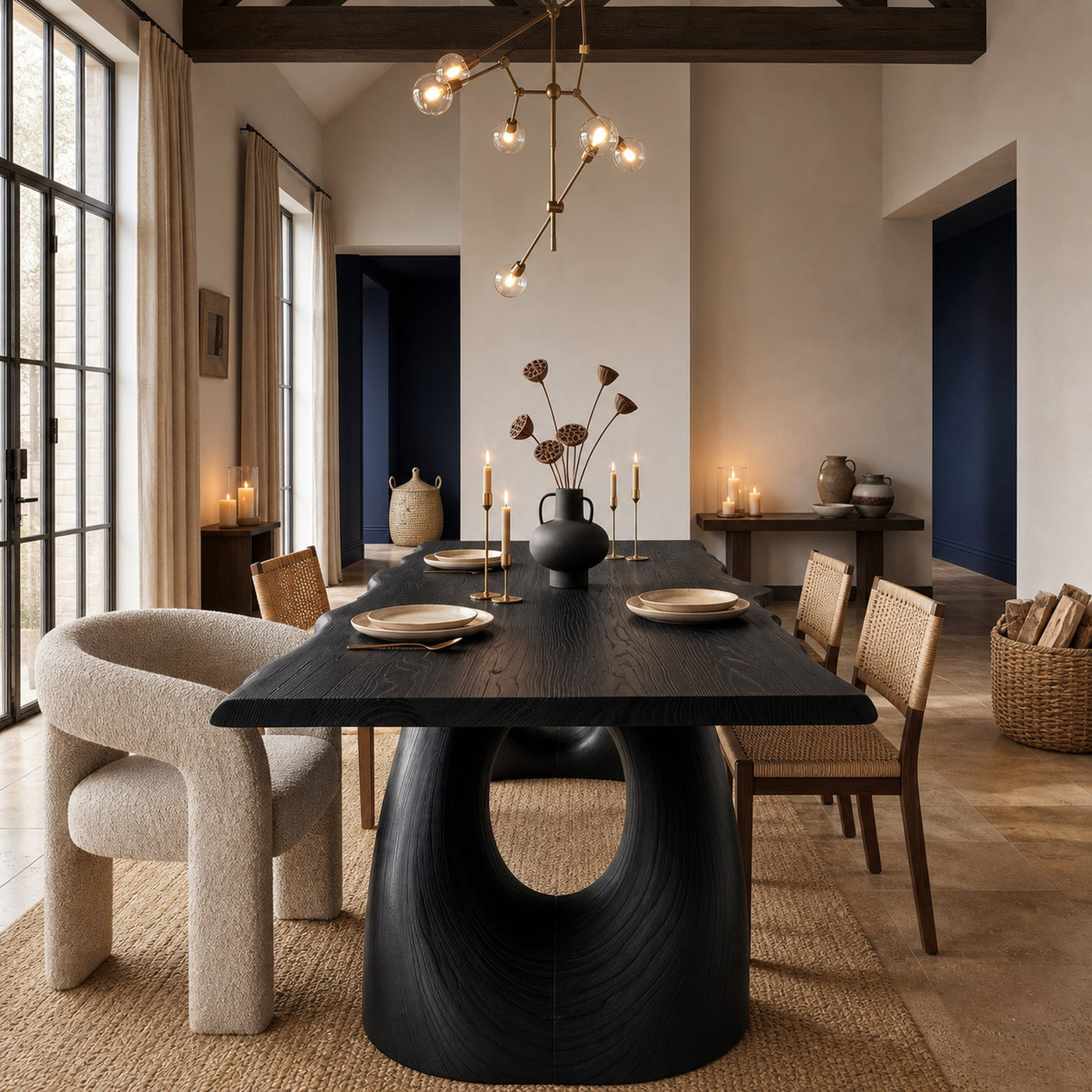 Modern Live Edge Dining Table For Open Concept Dining - product view 4
