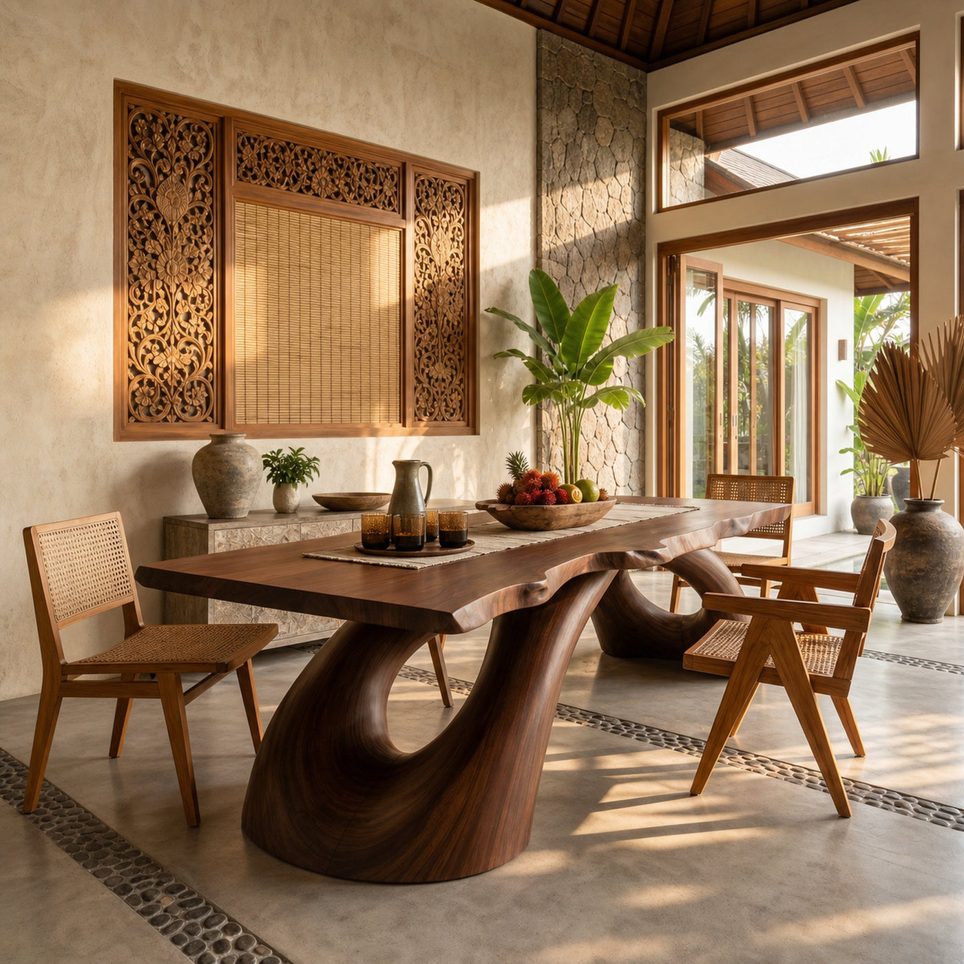 Modern Live Edge Dining Table For Open Concept Dining - product view 7