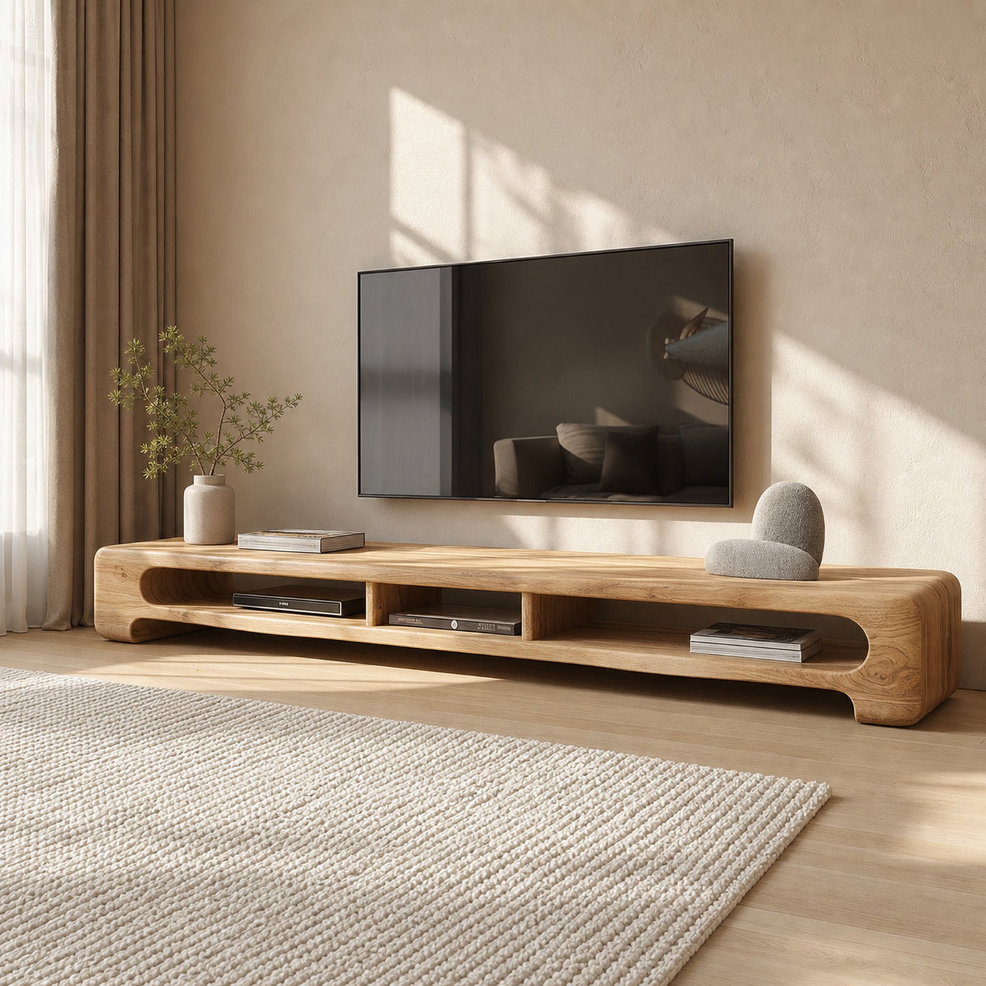 Modern Minimal Media Unit For Living Room And Apartment