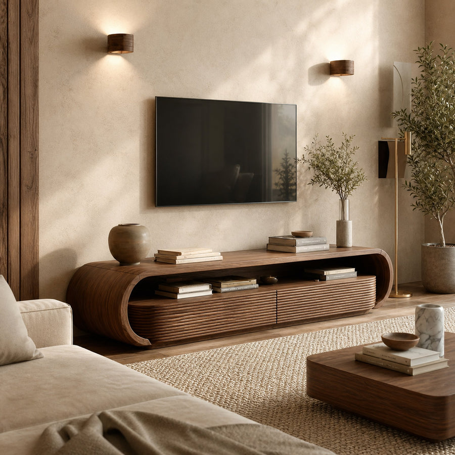 Modern Minimal TV Unit For Living Room And Entertainment Space