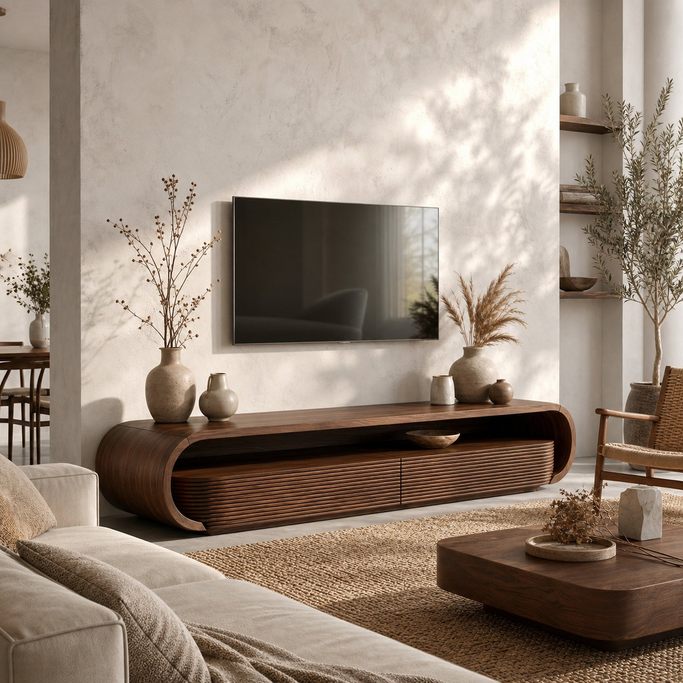 Modern Minimal TV Unit For Living Room And Entertainment Space - product view 7