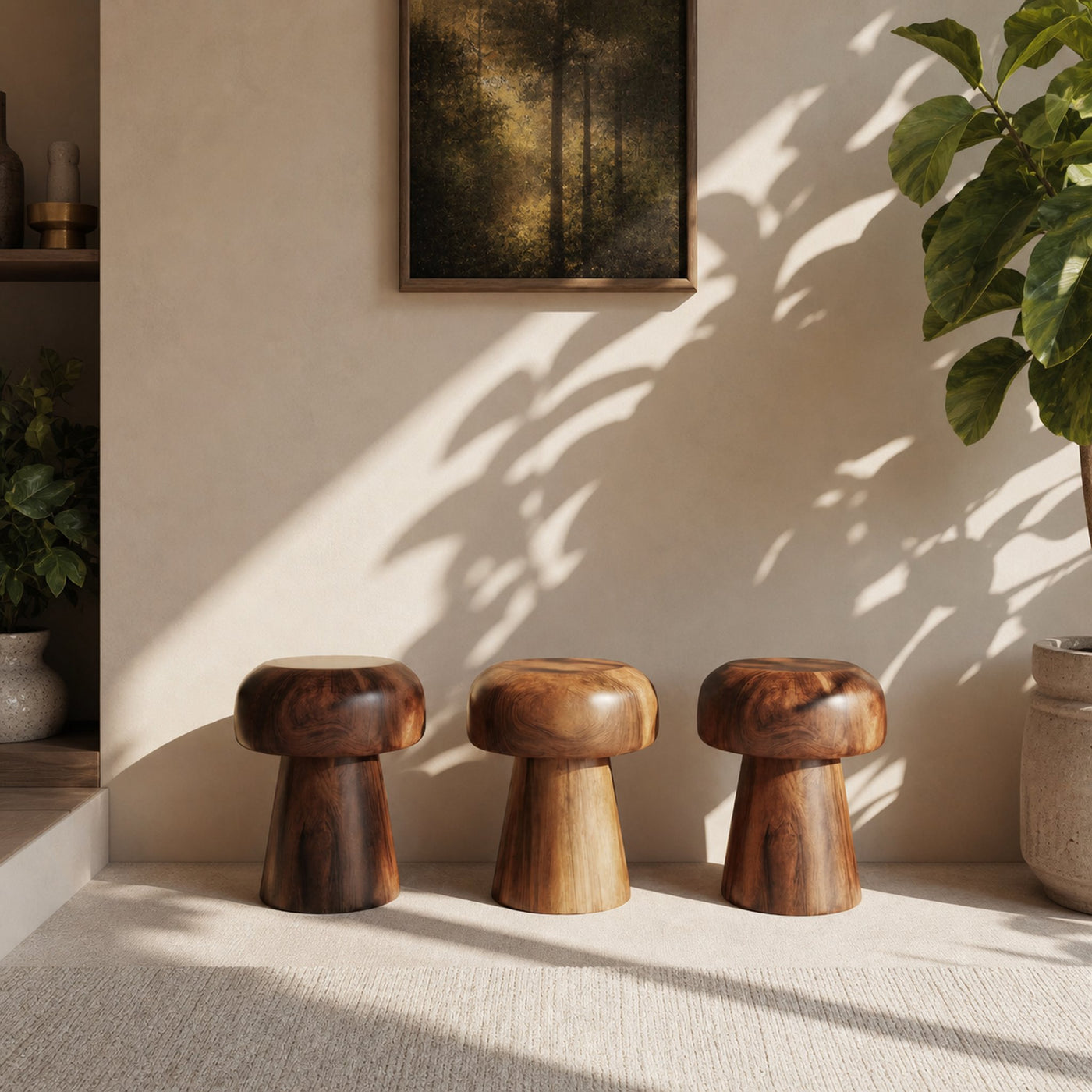 Modern Mushroom Stools For Living Room Or Bedroom