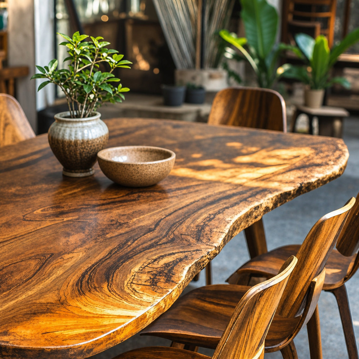 Modern Natural Wood Dining Table For Family Gatherings - product view 2