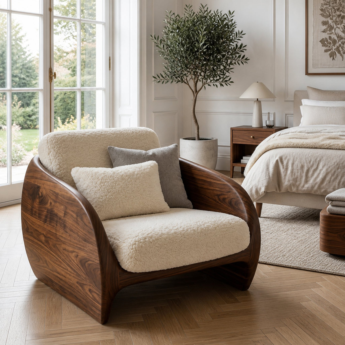 Modern Organic Natural Wood Chair For Cozy Living Room - product view 7