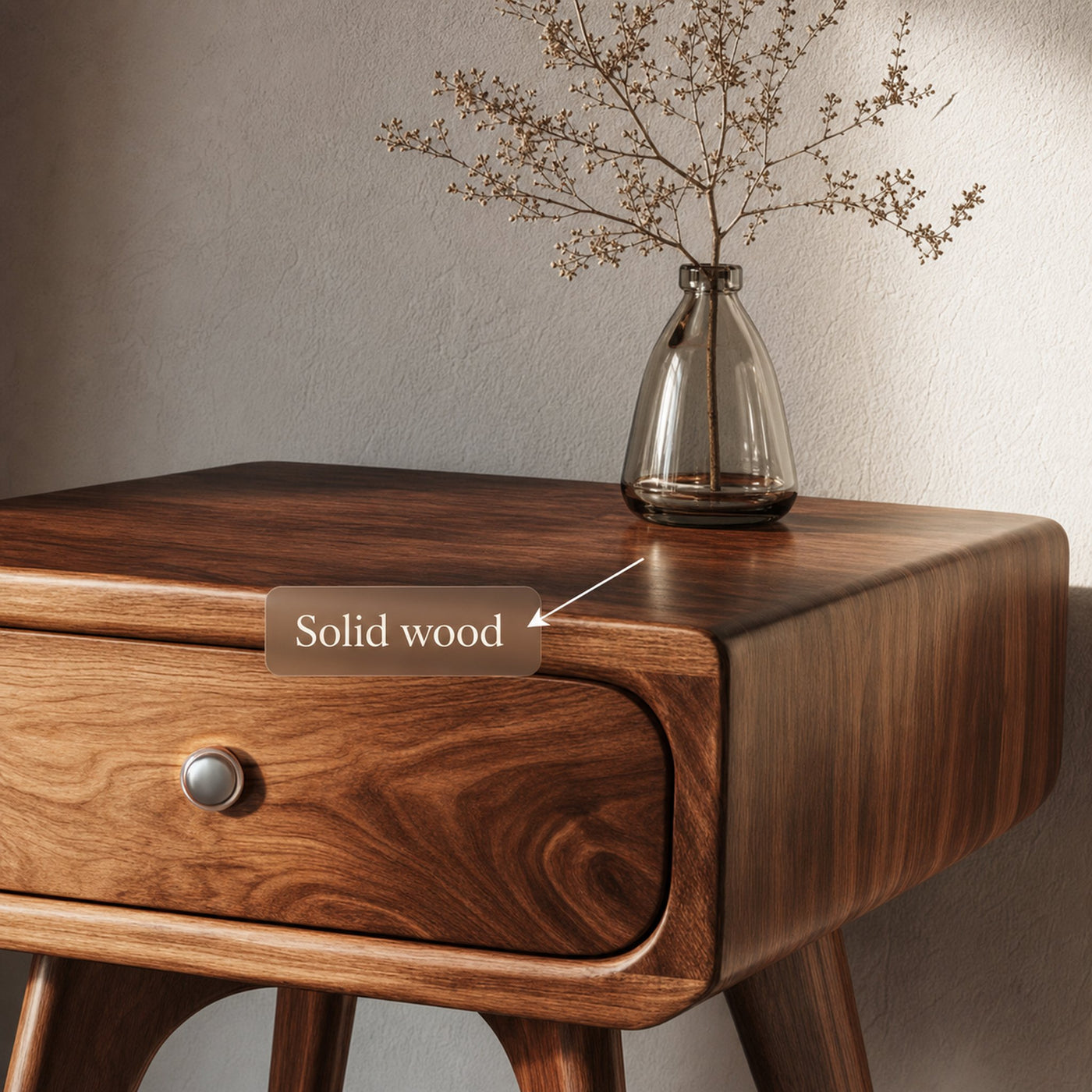 Modern Organic Nightstand Bedroom Or Reading Room - product view 5