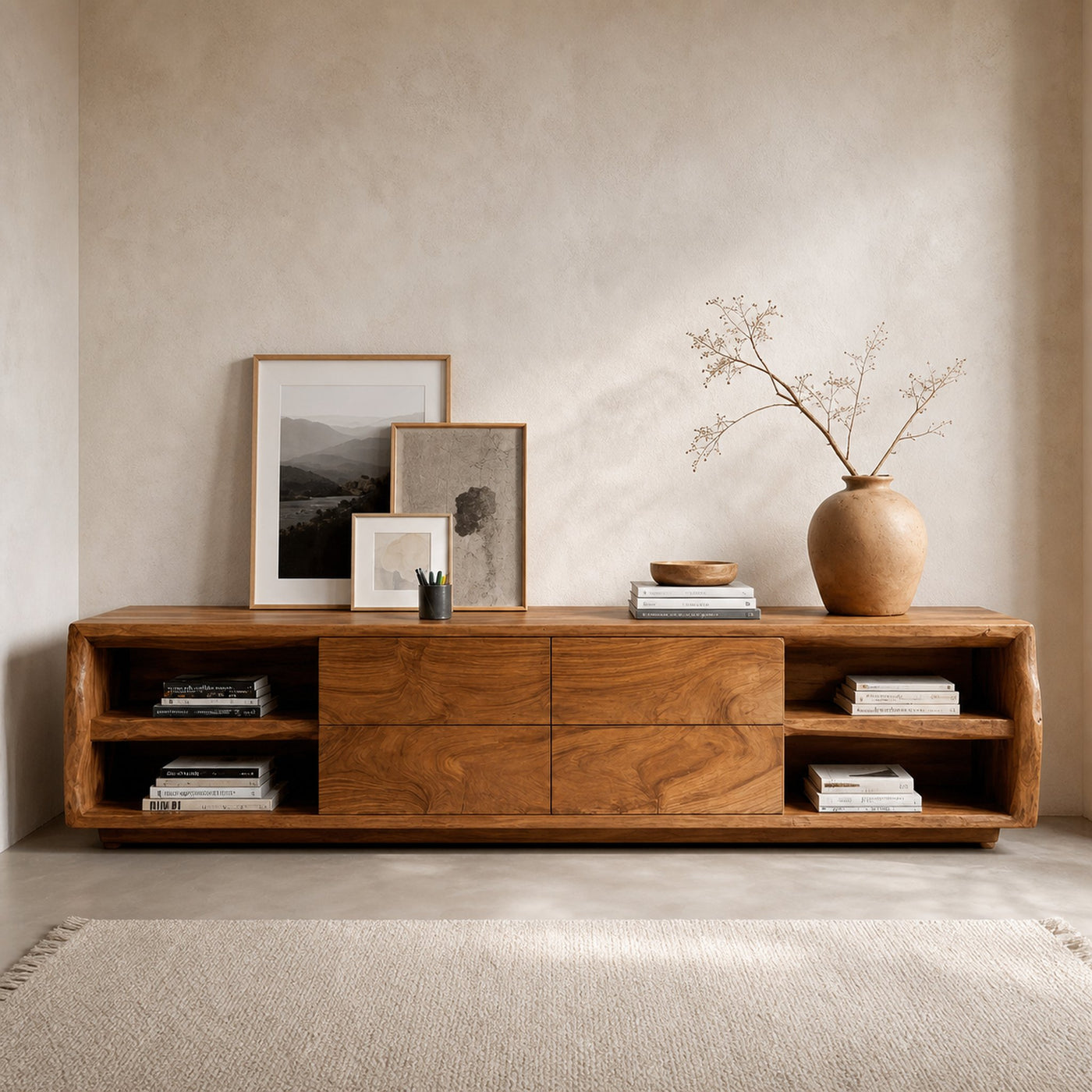 Modern Organic Sideboard Console Storage For Living Room - product view 6