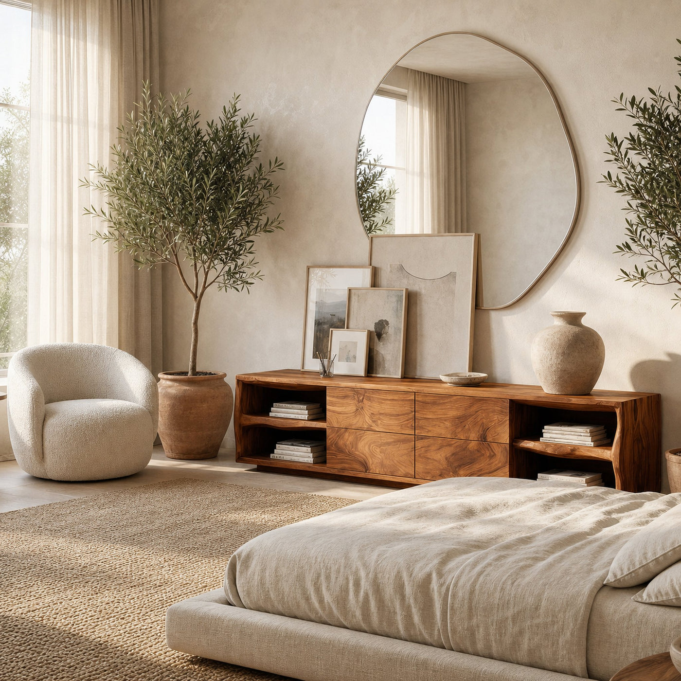 Modern Organic Sideboard Console Storage For Living Room - product view 7