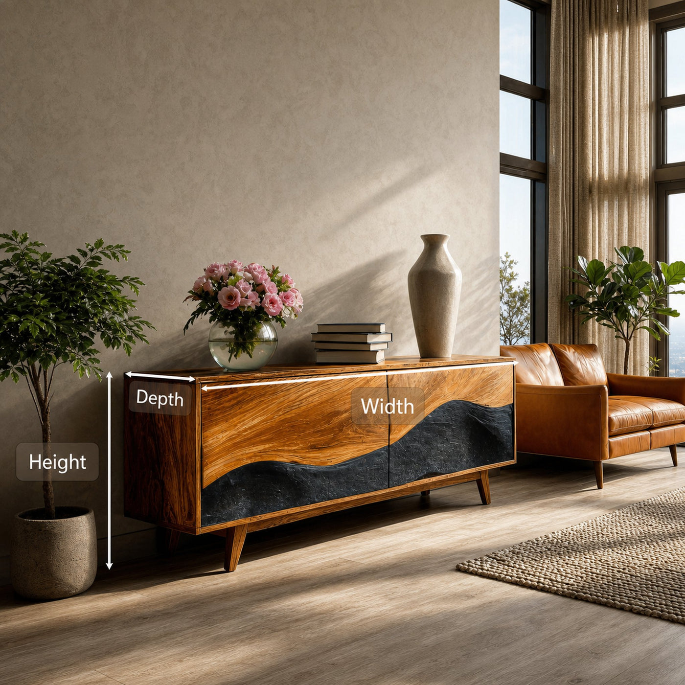 Modern Organic Sideboard For Living Room - product view 6