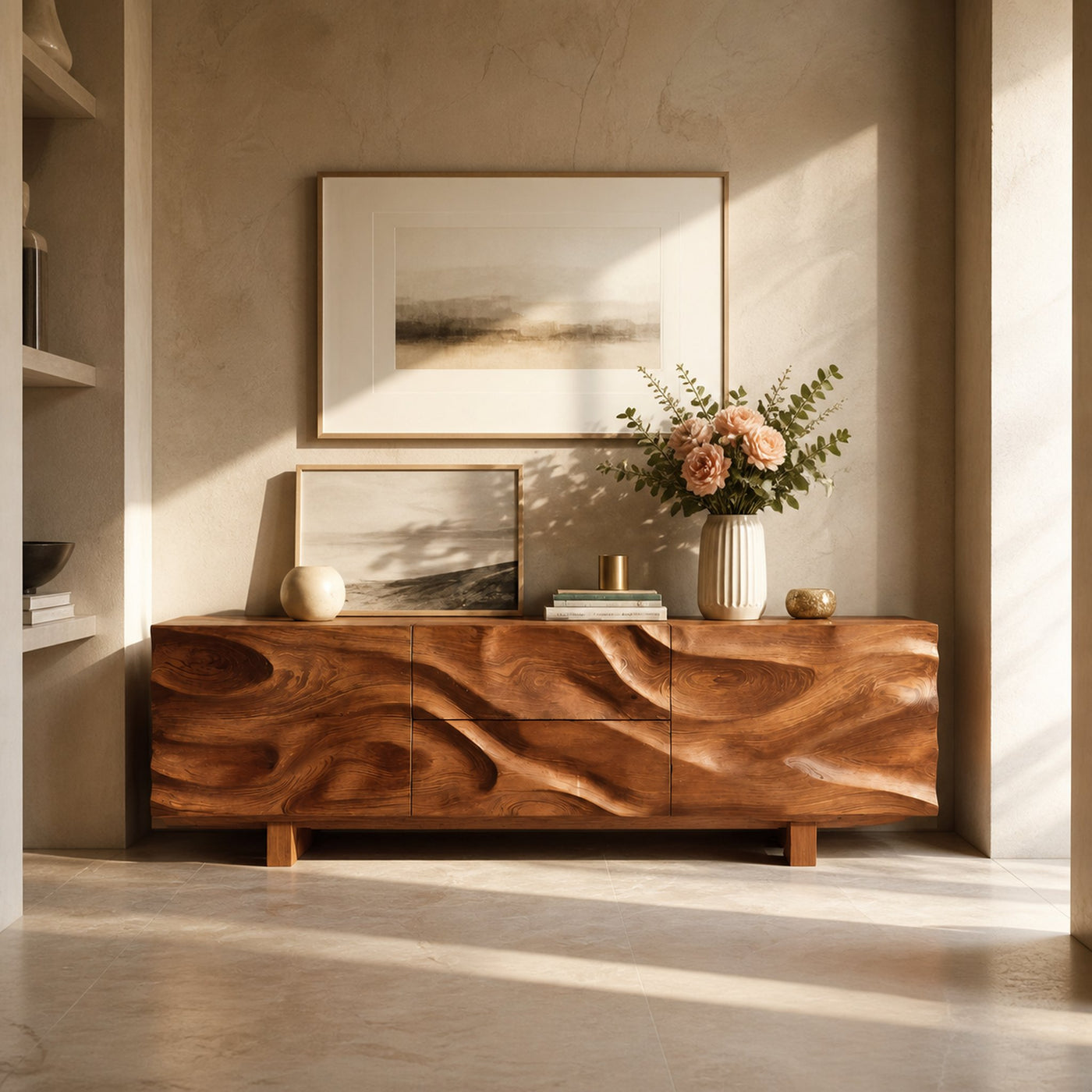 Modern Organic Sideboard Storage Cabinet For Living Room - product view 6