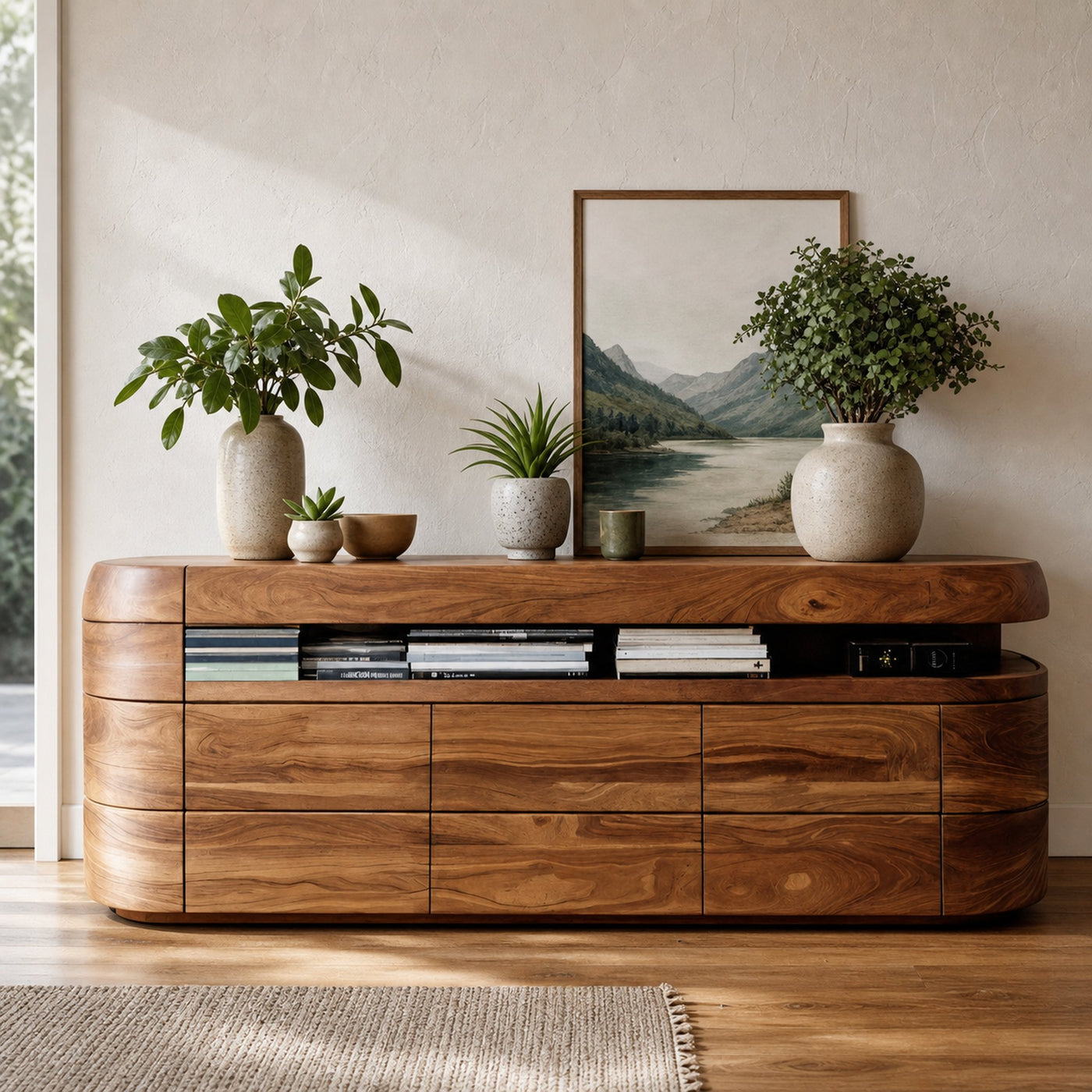 Modern Rounded Sideboard For Dining Room - product view 2